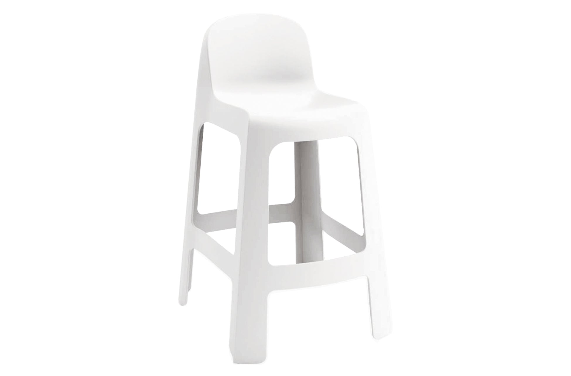 Taburete Alto para Exterior Bark Blanco