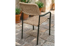 Silla de Exterior Sava Mimbre / Negro - imagen 4