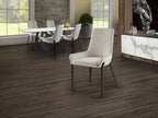 Silla Diane blanco con pespunte gris