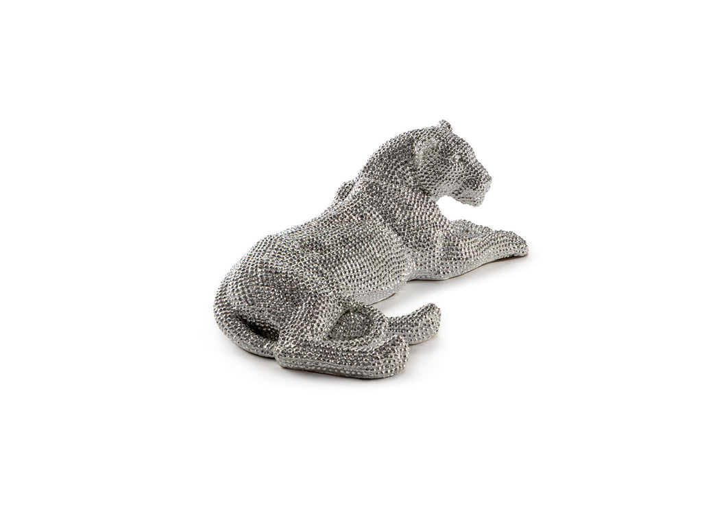 Figura decorativa Leona pequeña plata