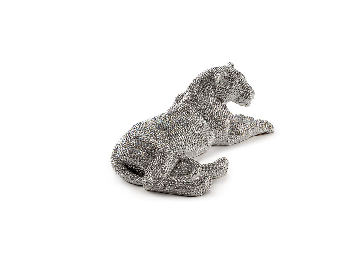Figura decorativa Leona pequeña plata