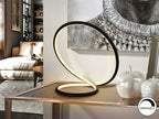 Lámpara de mesa Infinito LED negro