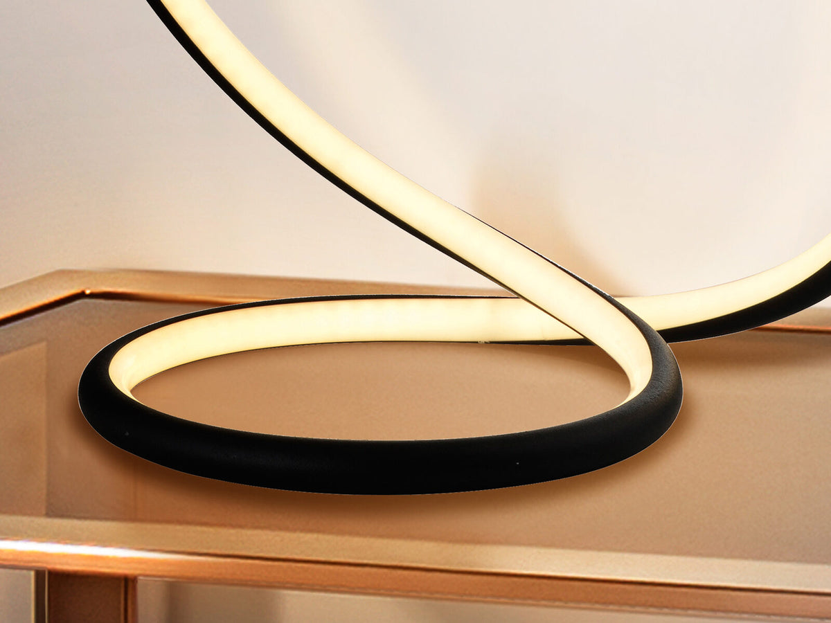 Lámpara de mesa Infinito LED negro