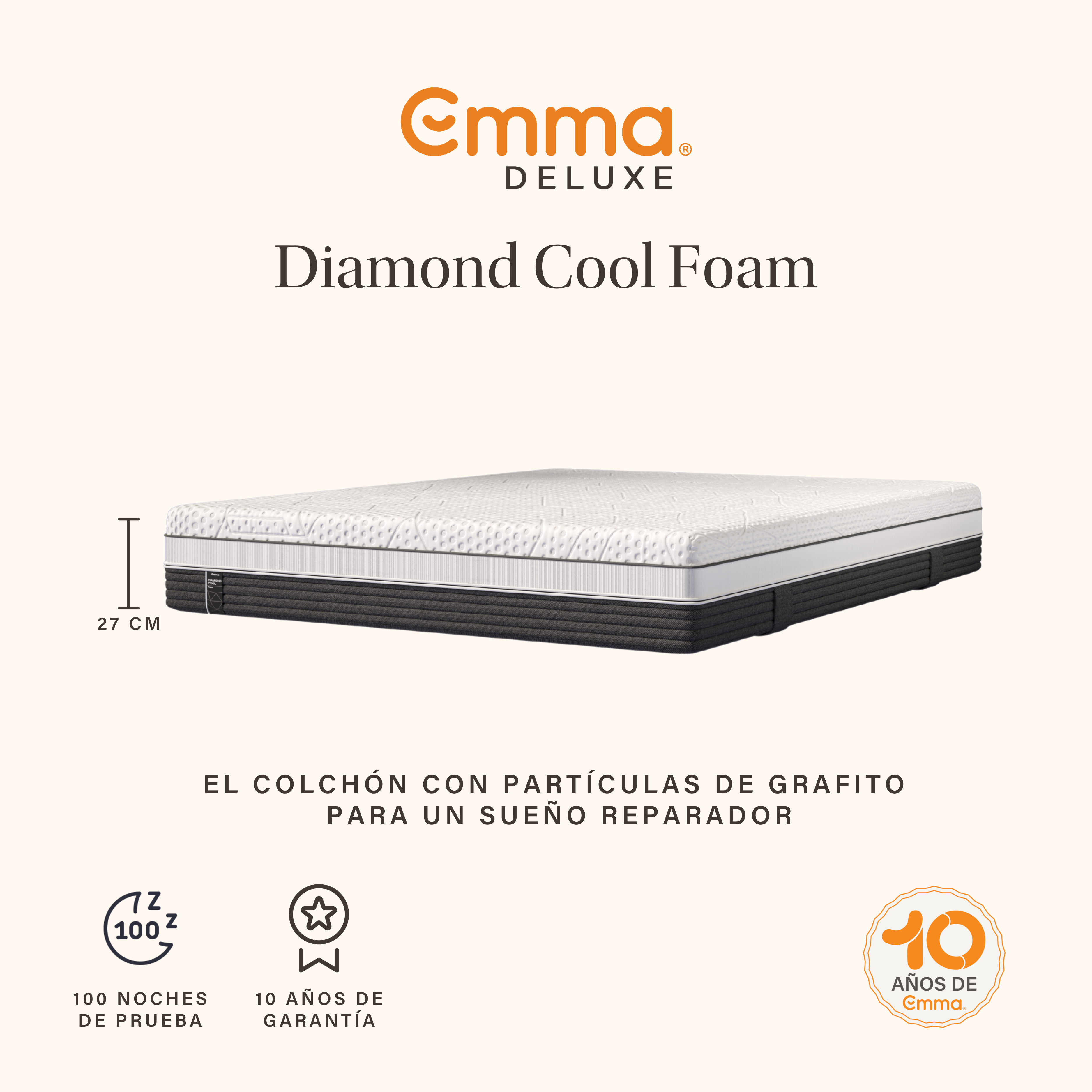Colchón Emma Diamond Cool Foam