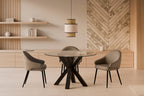 Silla Mira Taupe Pata Negra