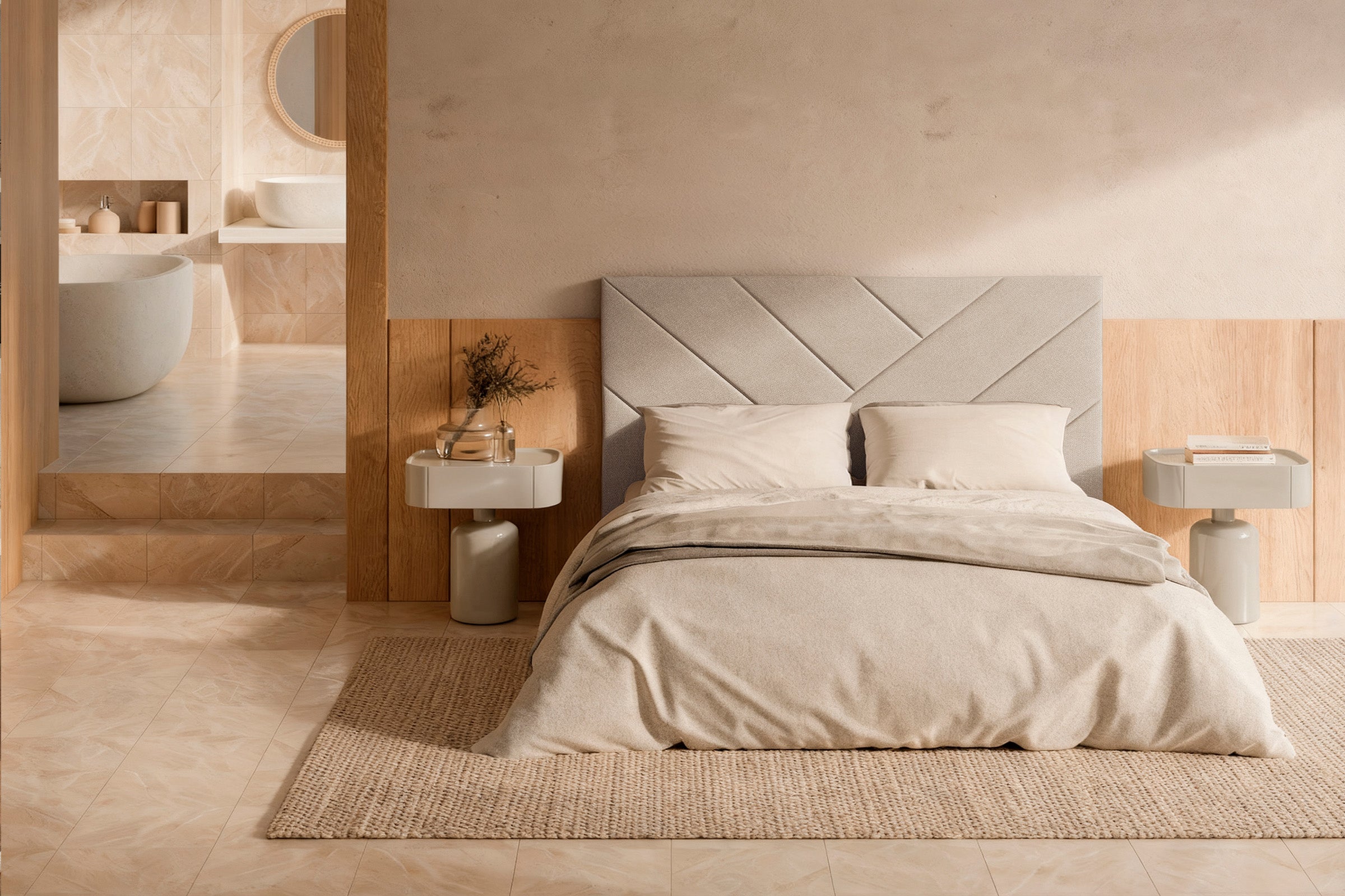 Mesita Benja Beige Brillo
