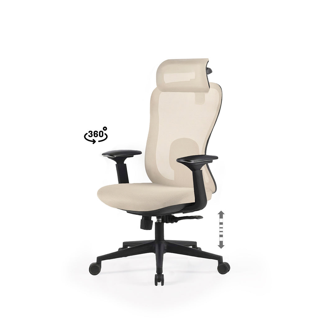 Silla de Oficina Pardue - Beige