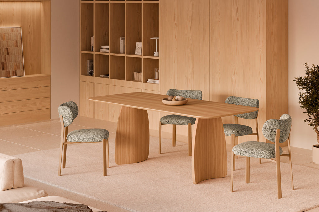 Silla Rumi Verde Pata Roble