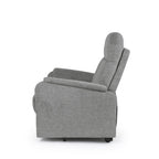 Sillón relax Kasumi gris oscuro con elevador