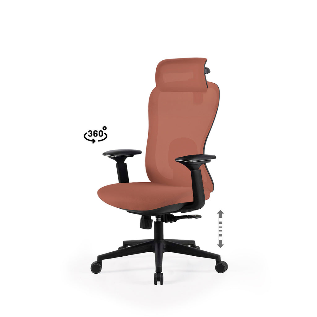 Silla de Oficina Pardue - Terracota