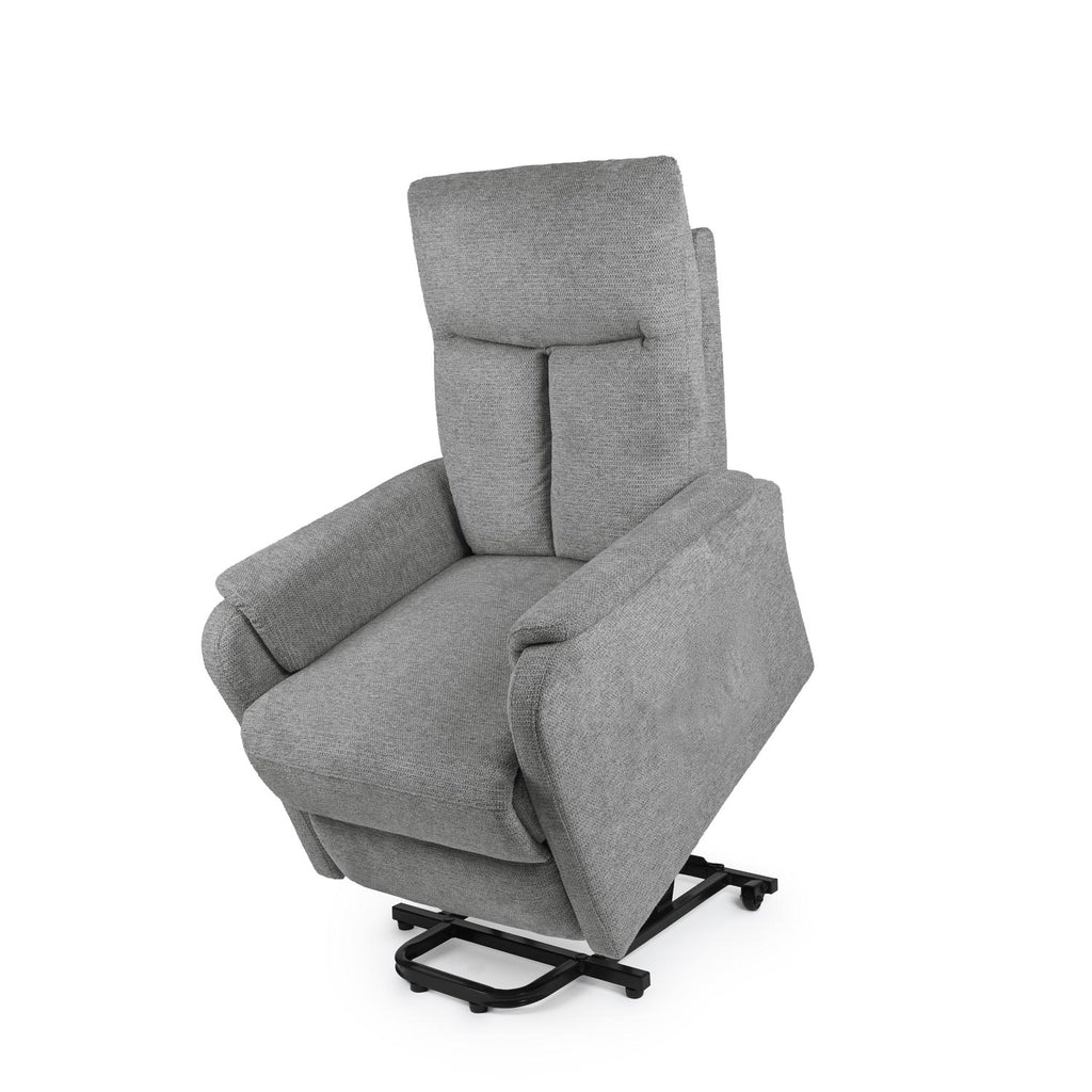 Sillón relax Kasumi gris oscuro con elevador