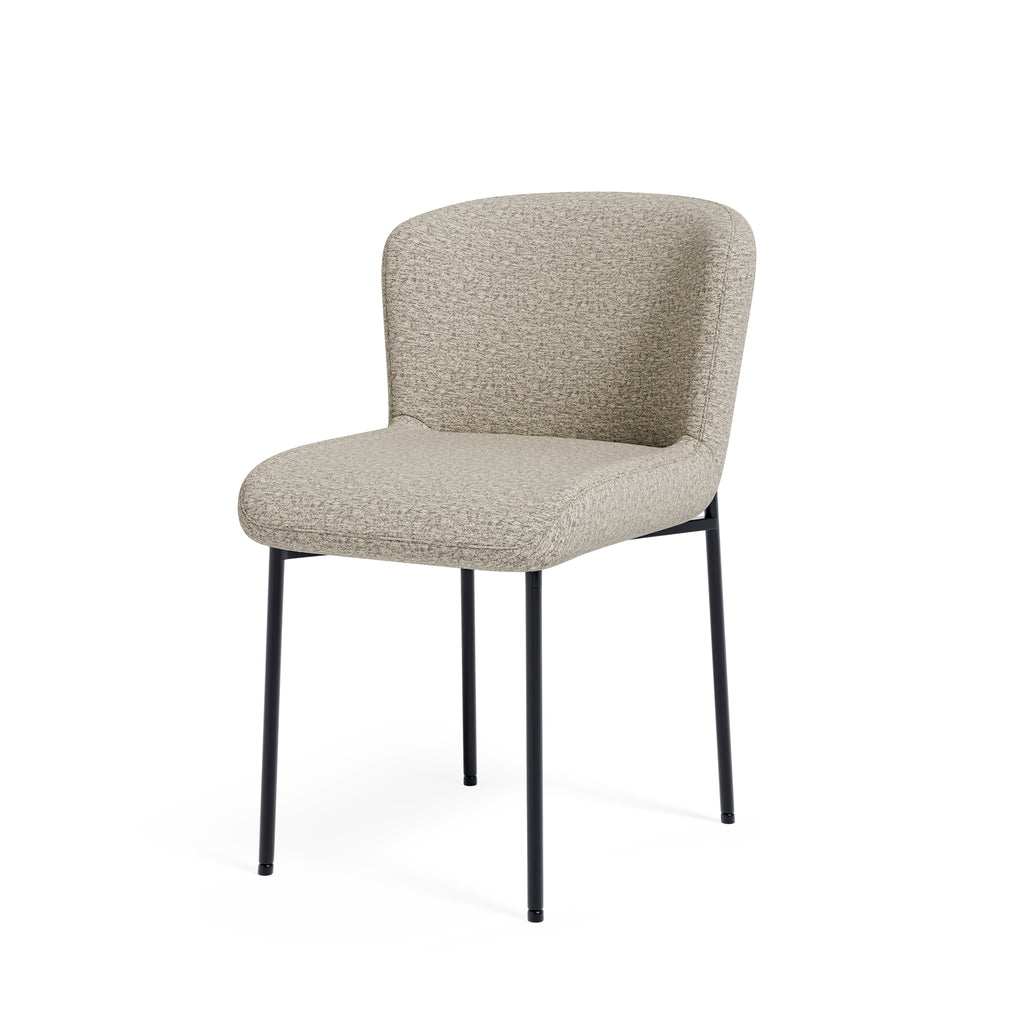 Silla Zoey Taupe Pata Negra