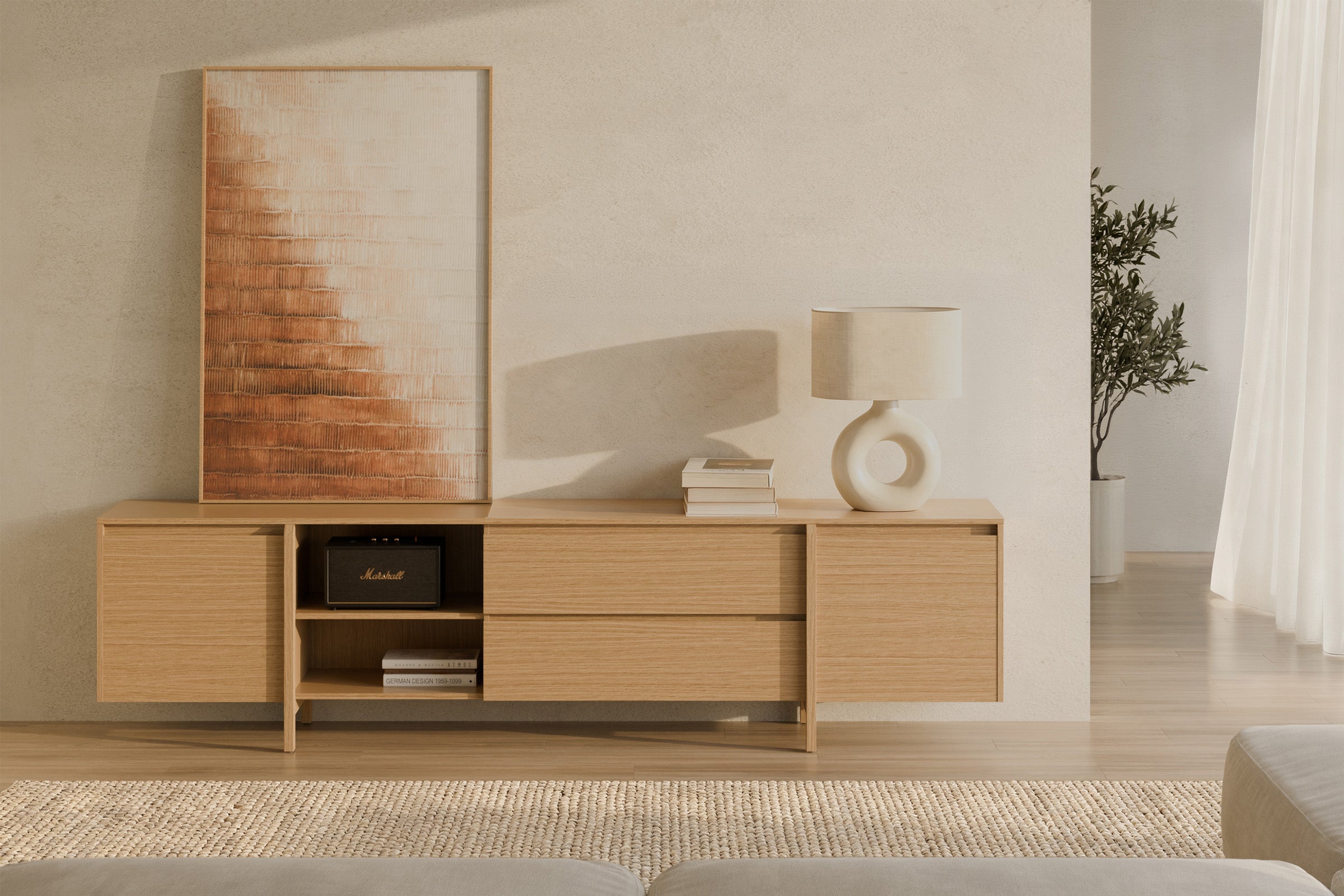Mueble TV Pacific 240 cm Cajones