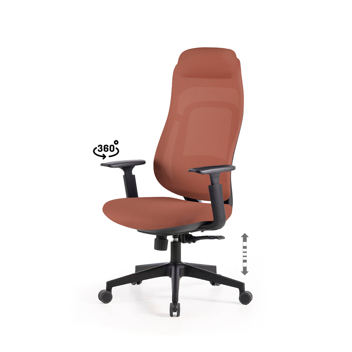 Silla de Oficina Columbus - Terracota