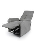 Sillón relax Kasumi gris oscuro con elevador