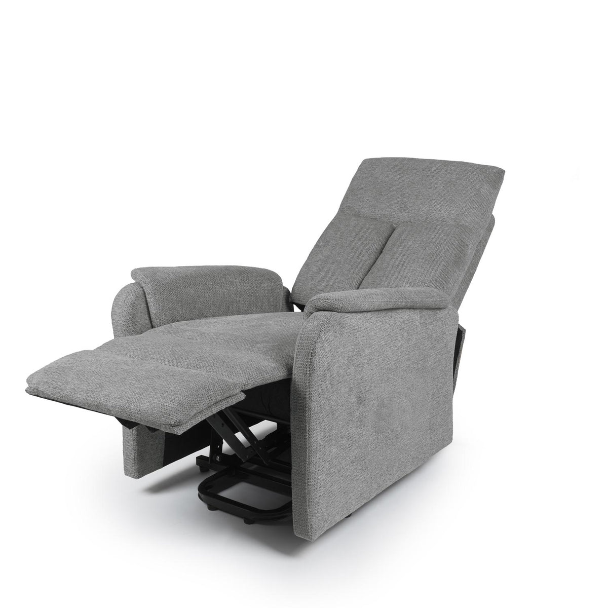 Sillón relax Kasumi gris oscuro con elevador