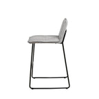 Taburete Brandon - Gris / Pata Negra