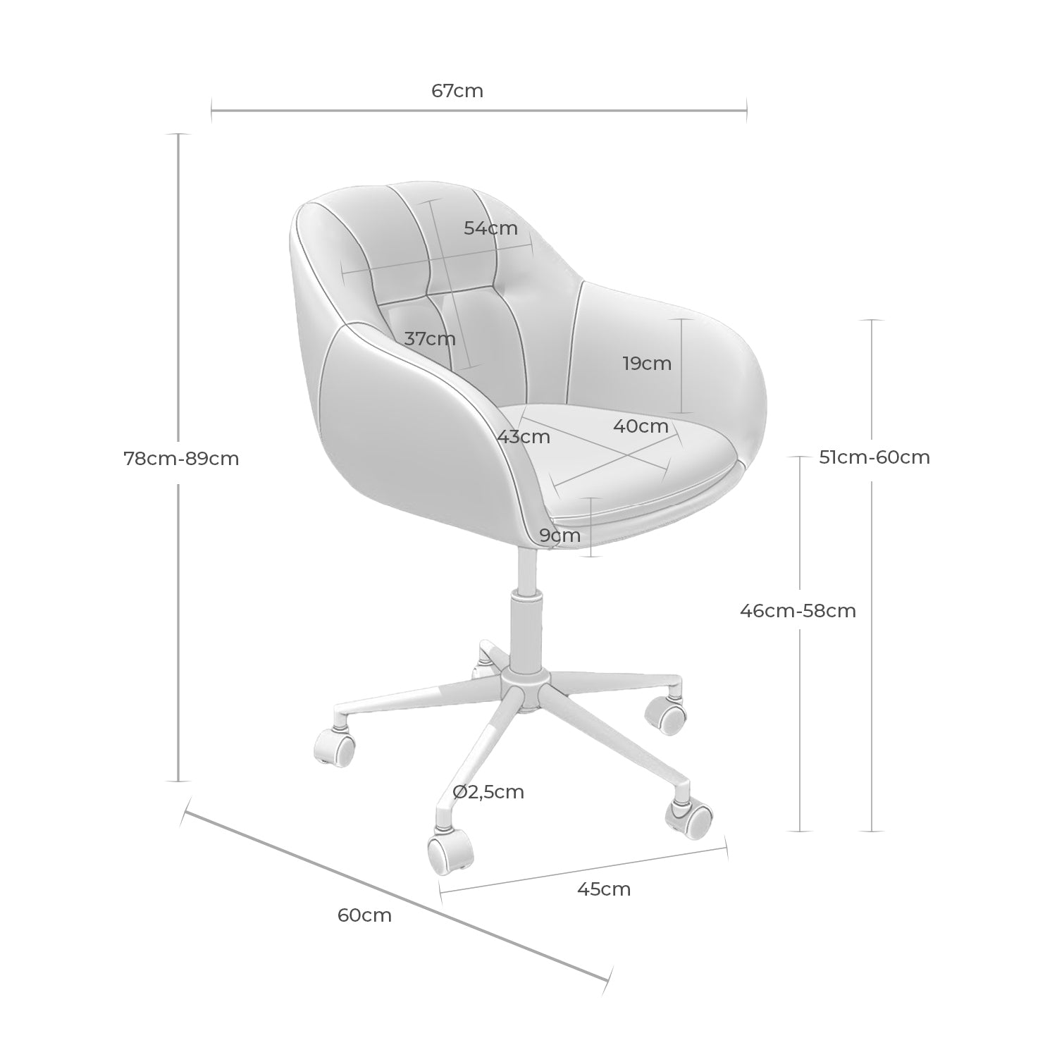 Silla de Oficina Canterbury