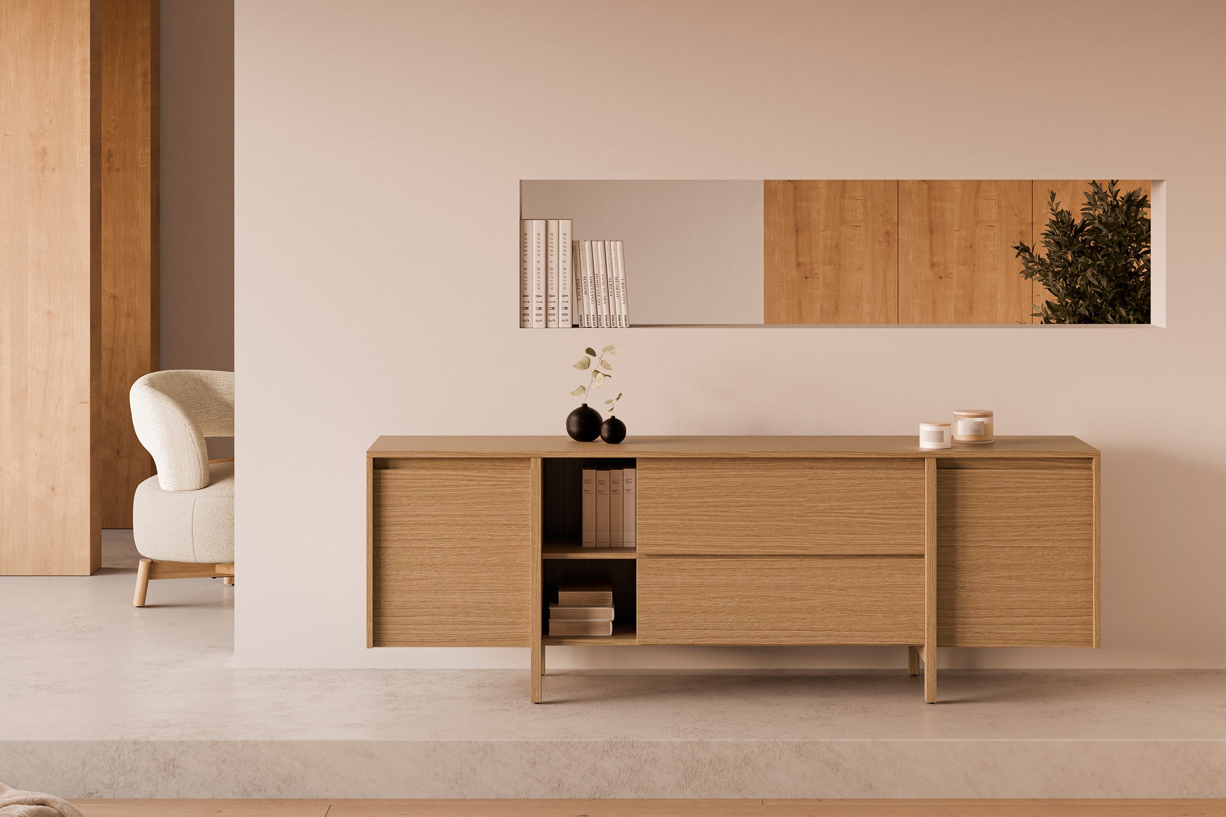 Mueble TV Pacific 180 cm Cajones