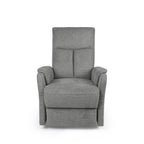 Sillón relax Kasumi gris oscuro con elevador