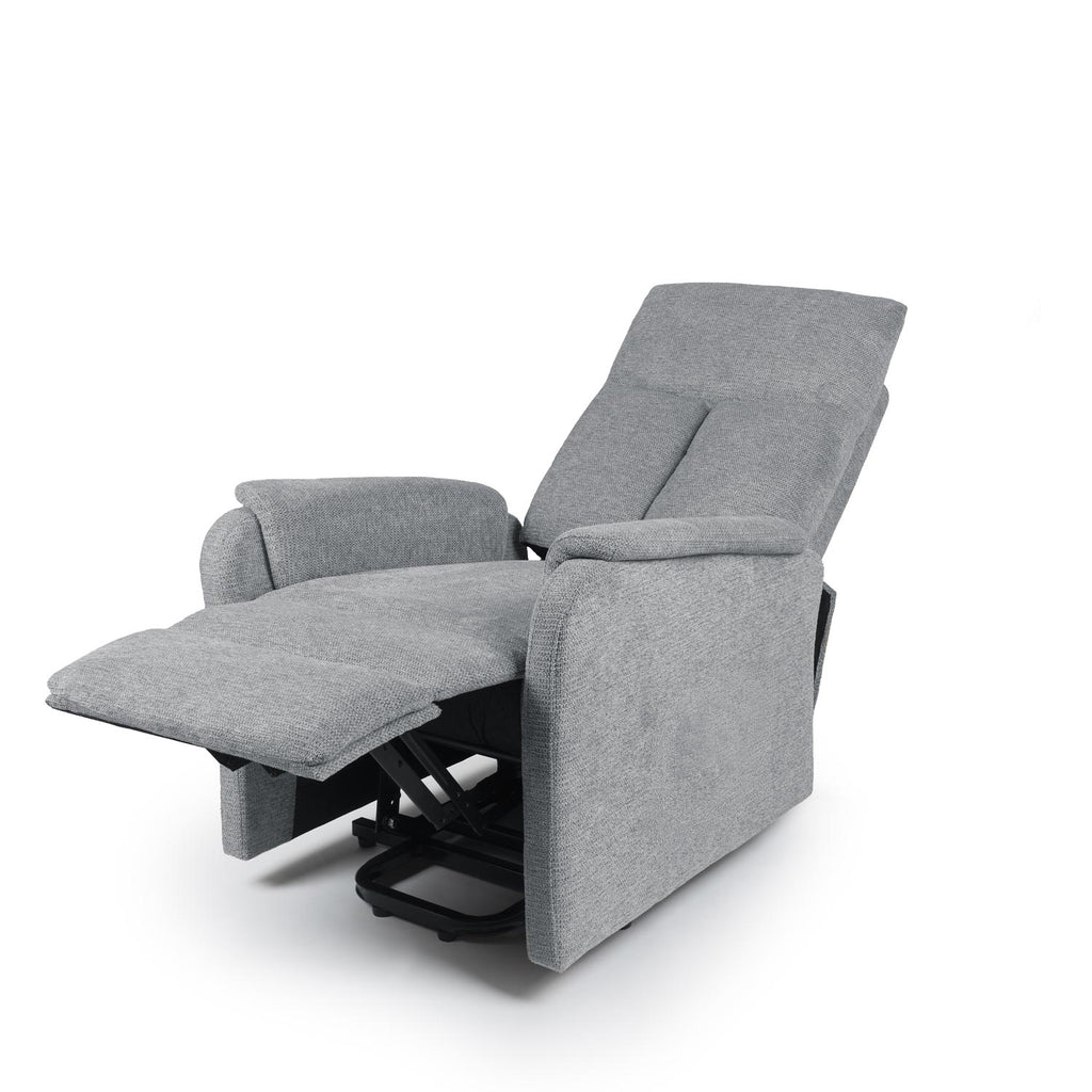 Sillón relax Kasumi gris claro con elevador