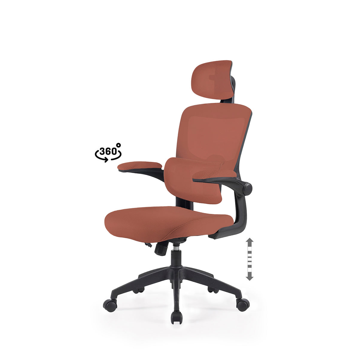 Silla de Oficina Bristol - Terracota