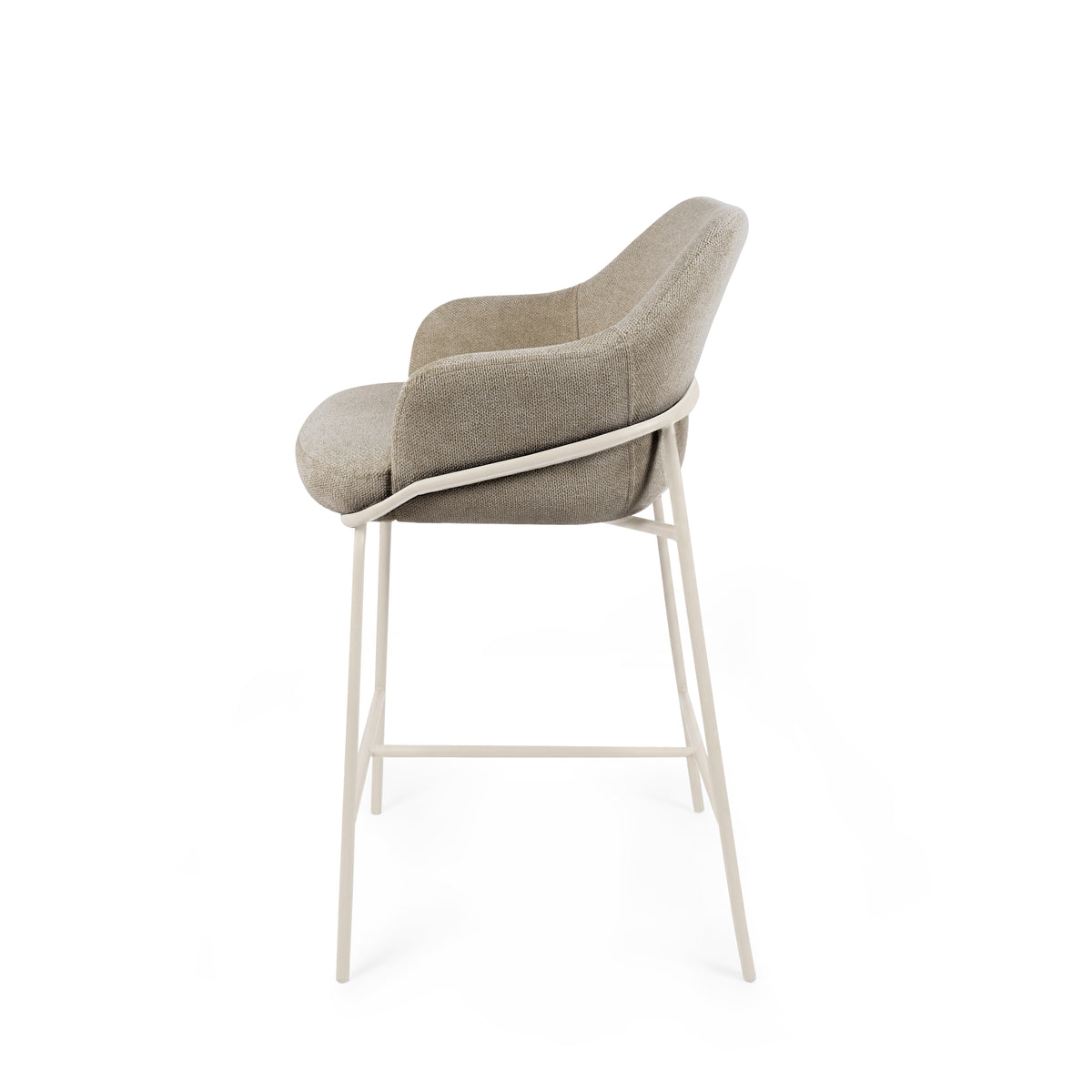 Taburete Thomas - Beige / Taupe