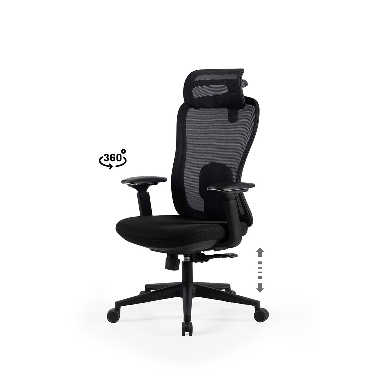 Silla de Oficina Pardue - Negro
