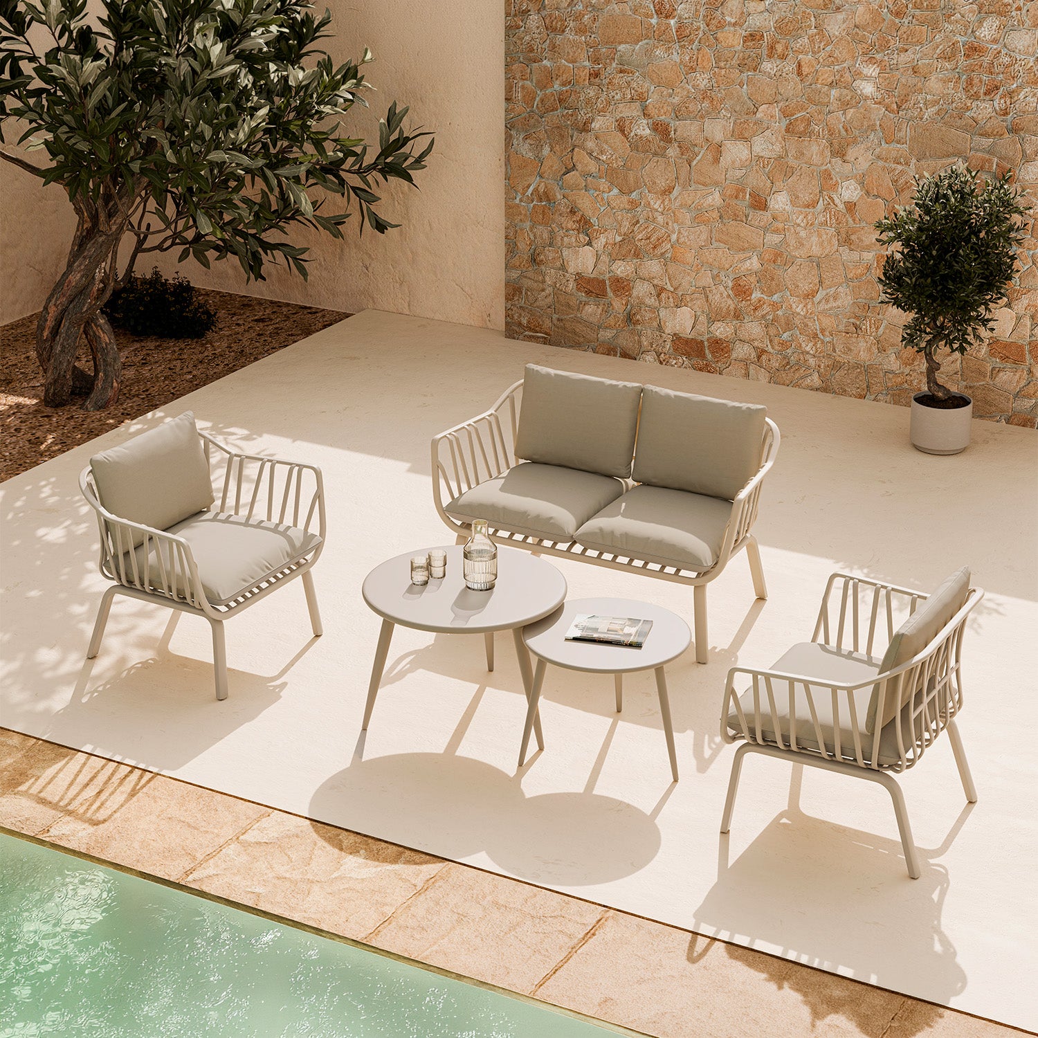 Conjunto Jardín Mikonos Beige 2