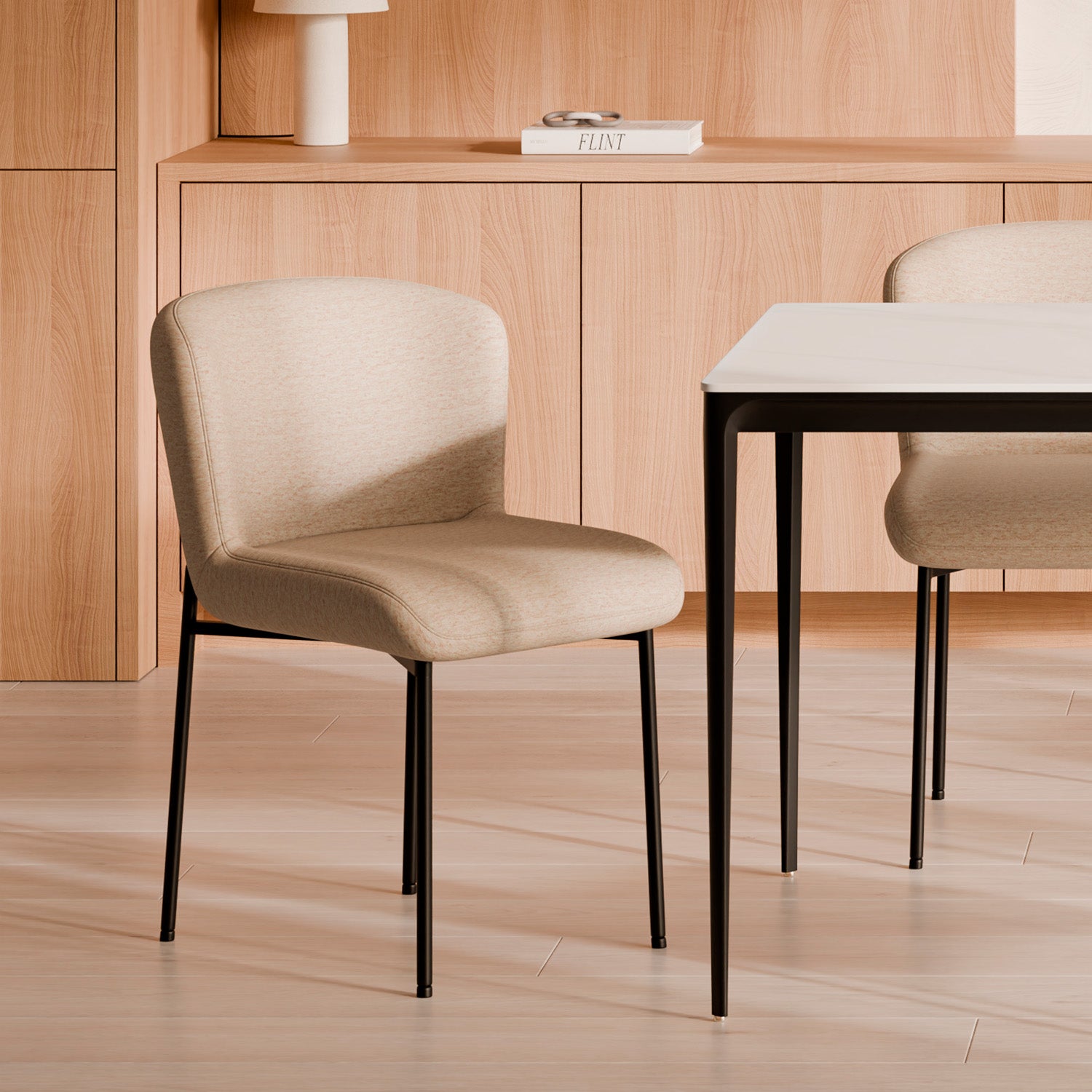 Silla Zoey Beige - vista 2