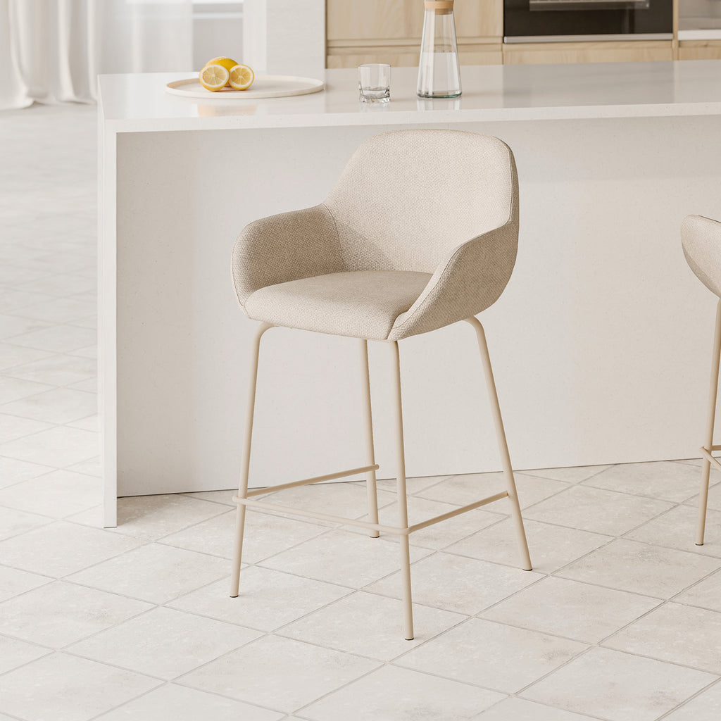 Taburete Jacob - Beige / Beige