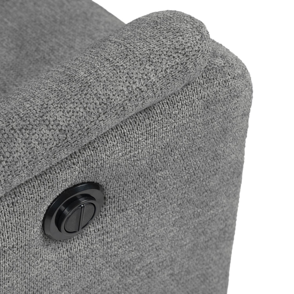 Sillón relax Kasumi gris oscuro eléctrico