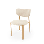 Silla Rumi Beige Pata Roble