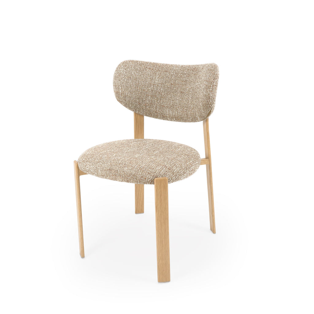 Silla Rumi Taupe Pata Roble