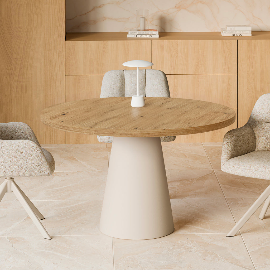 Mesa Holly Ø100 Pata Beige 2