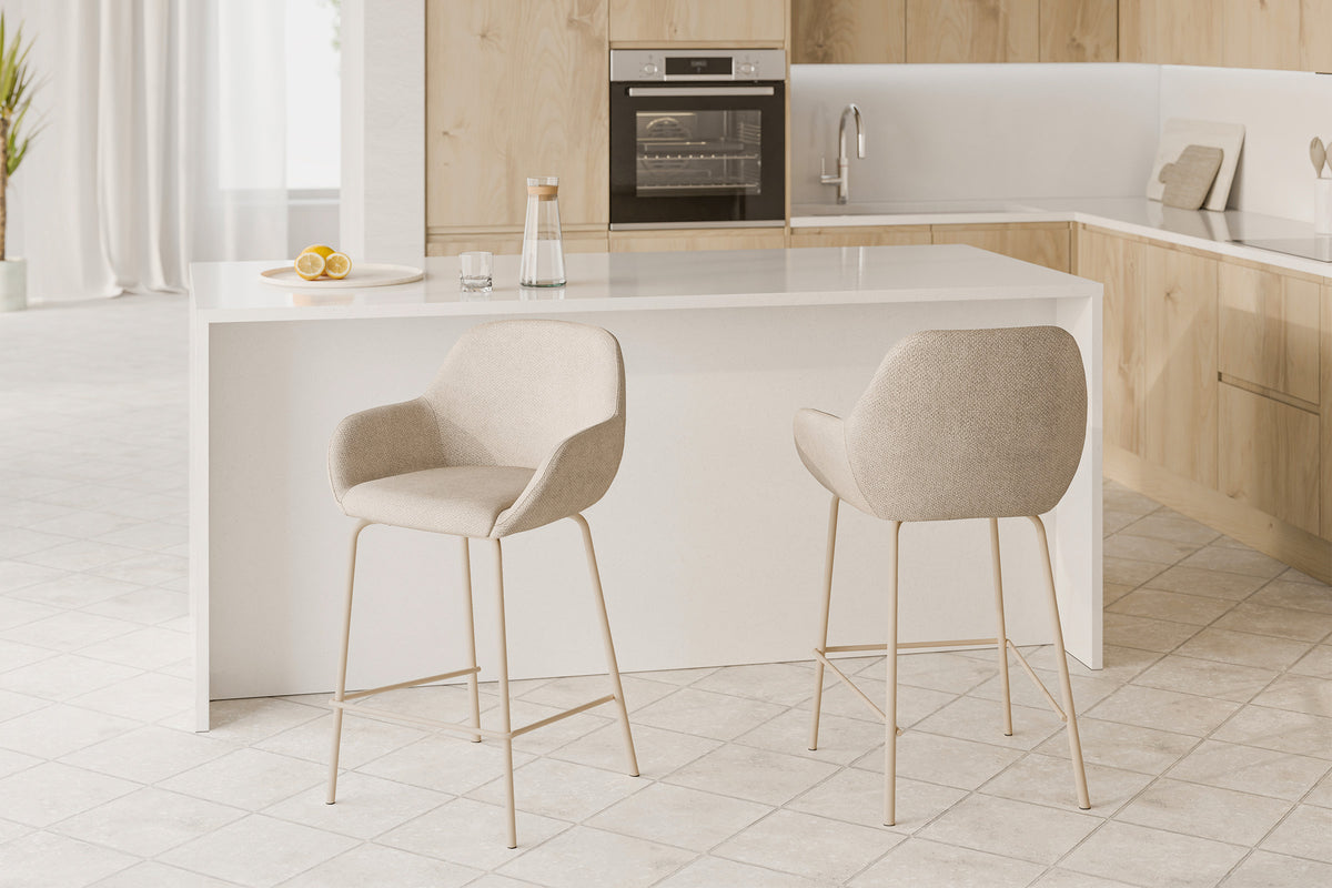 Taburete Jacob - Beige / Beige