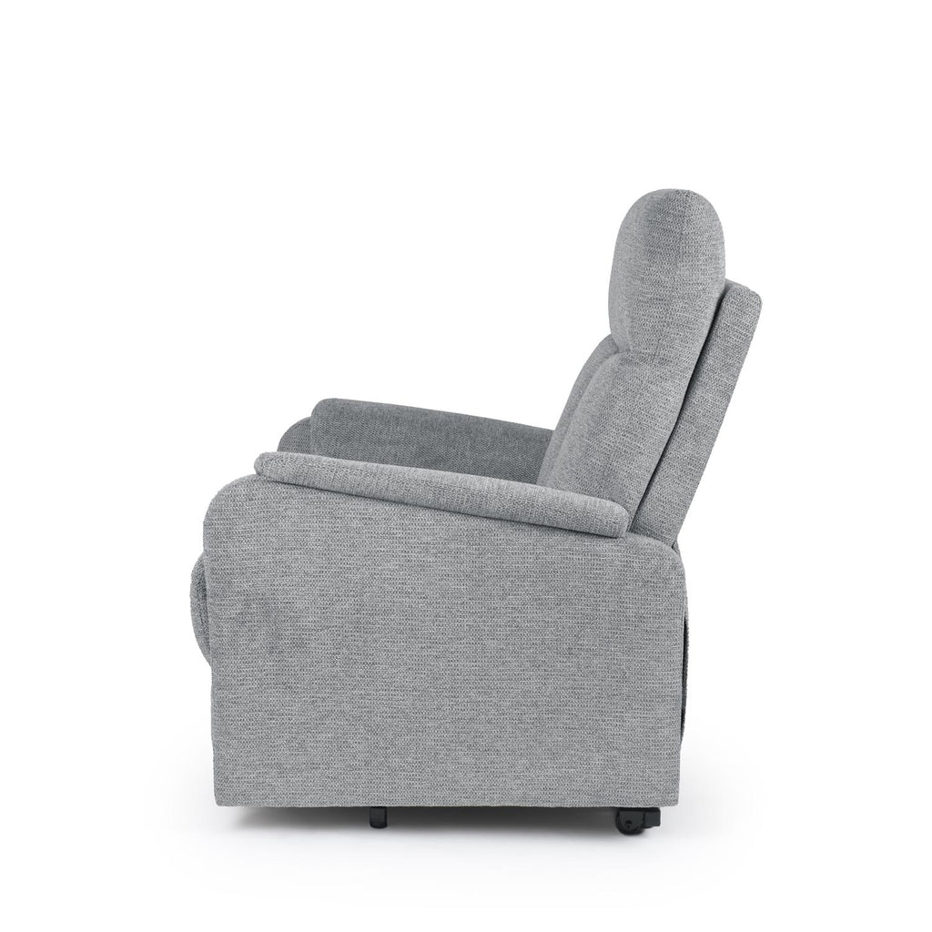Sillón relax Kasumi gris claro con elevador