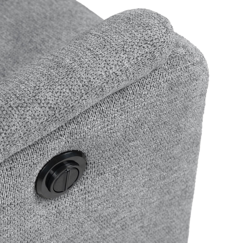 Sillón relax Kasumi gris claro eléctrico