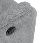 Sillón relax Kasumi gris claro eléctrico