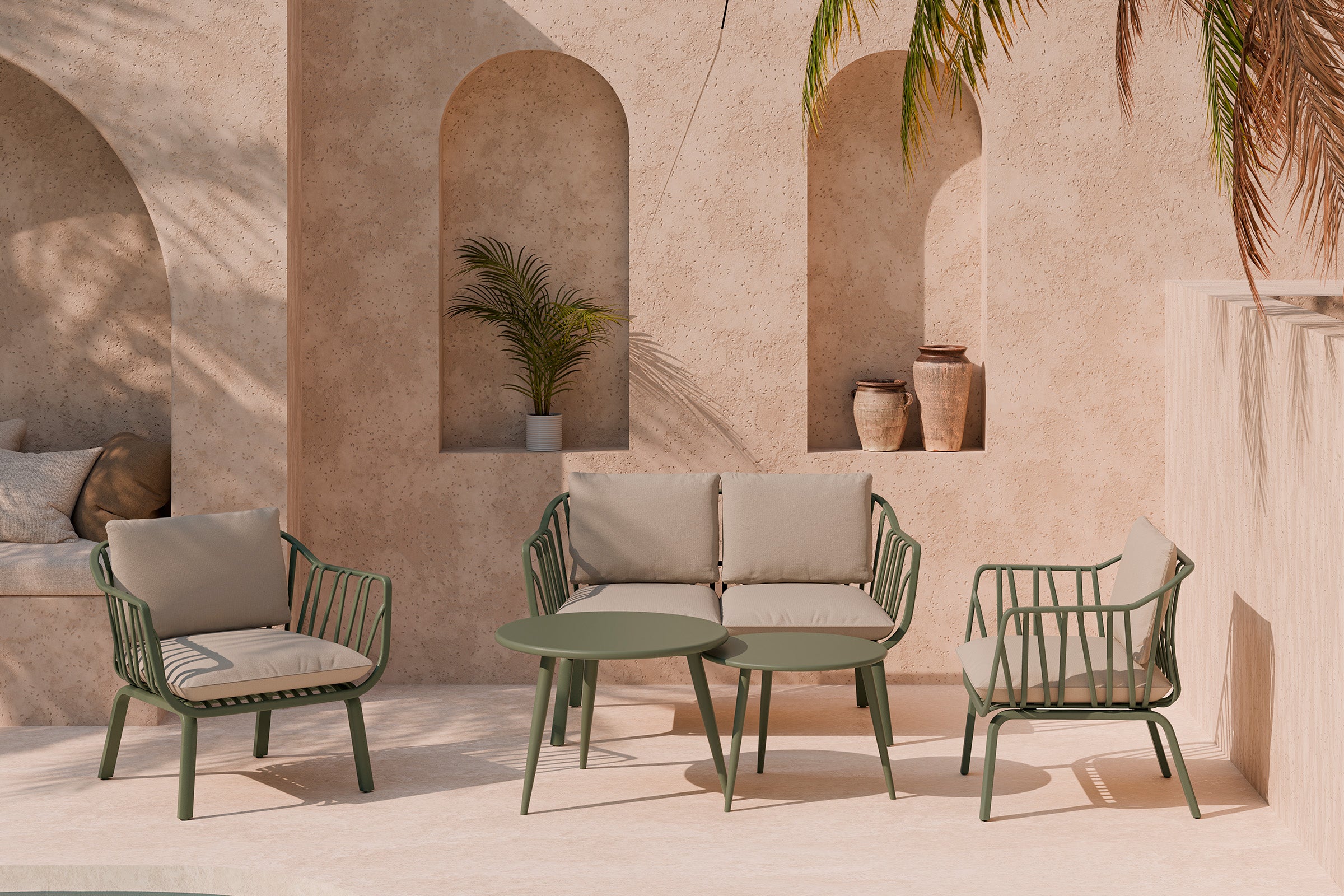 Conjunto Jardín Mikonos Verde 1