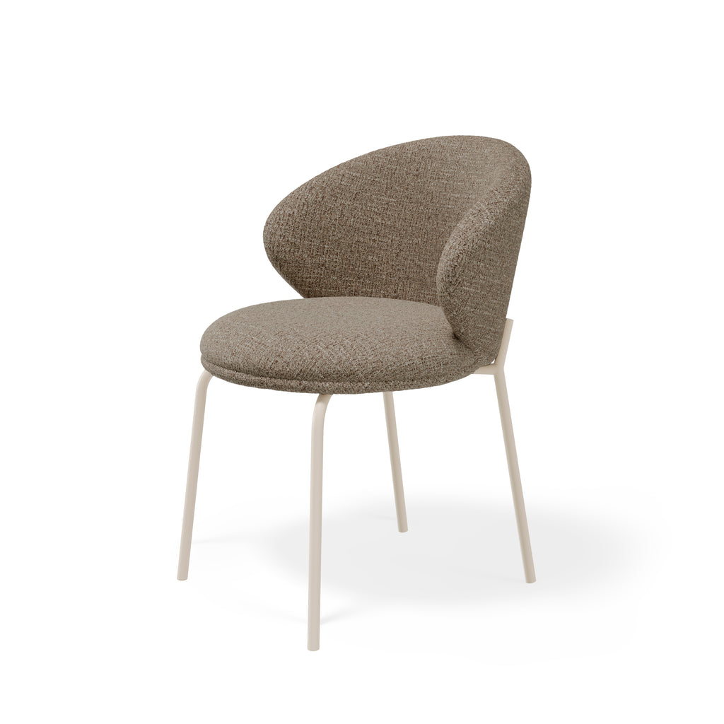Silla Lisbet Pata Beige Taupe