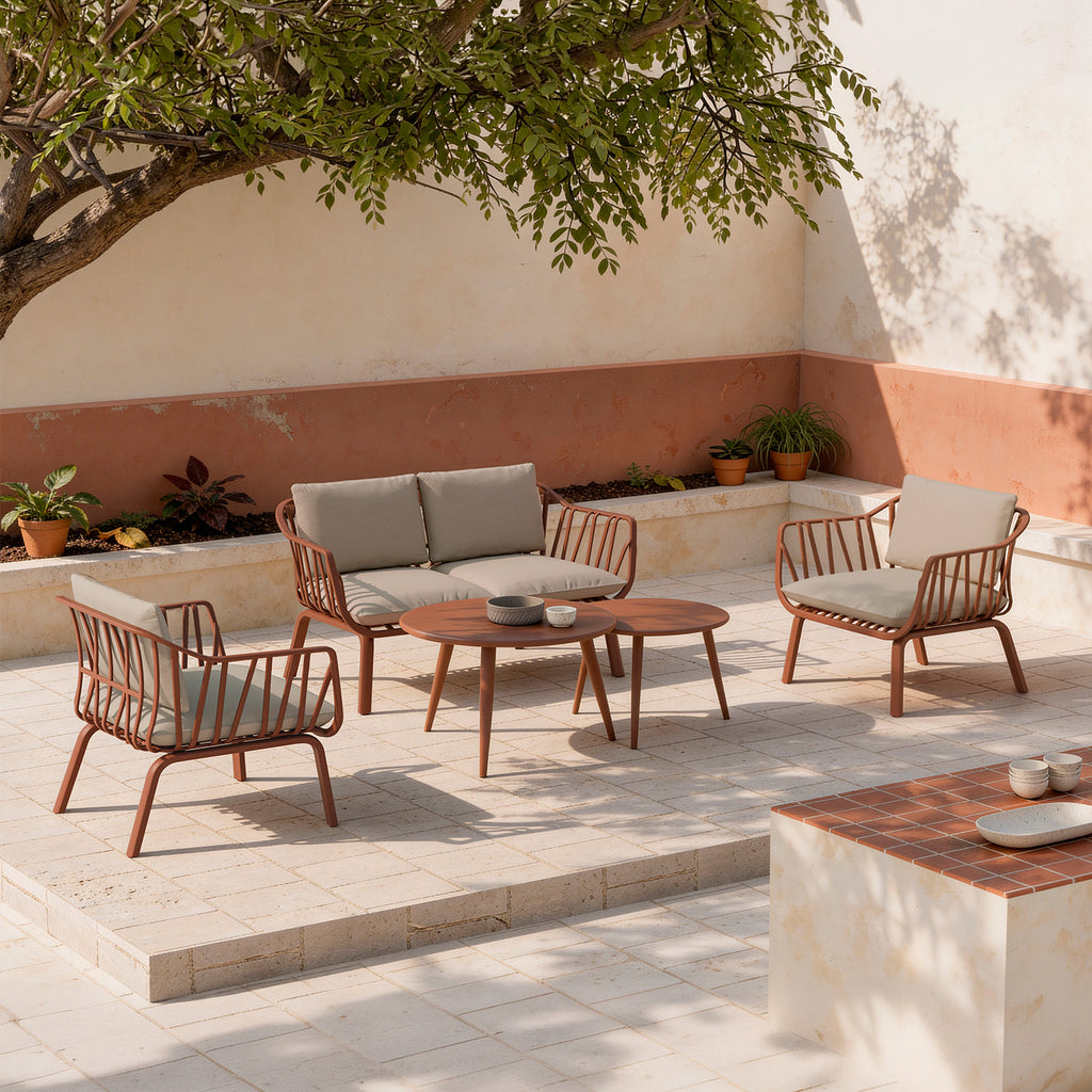 Conjunto Jardín Mikonos Terracota 2