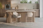 Taburete Thomas - Beige / Beige