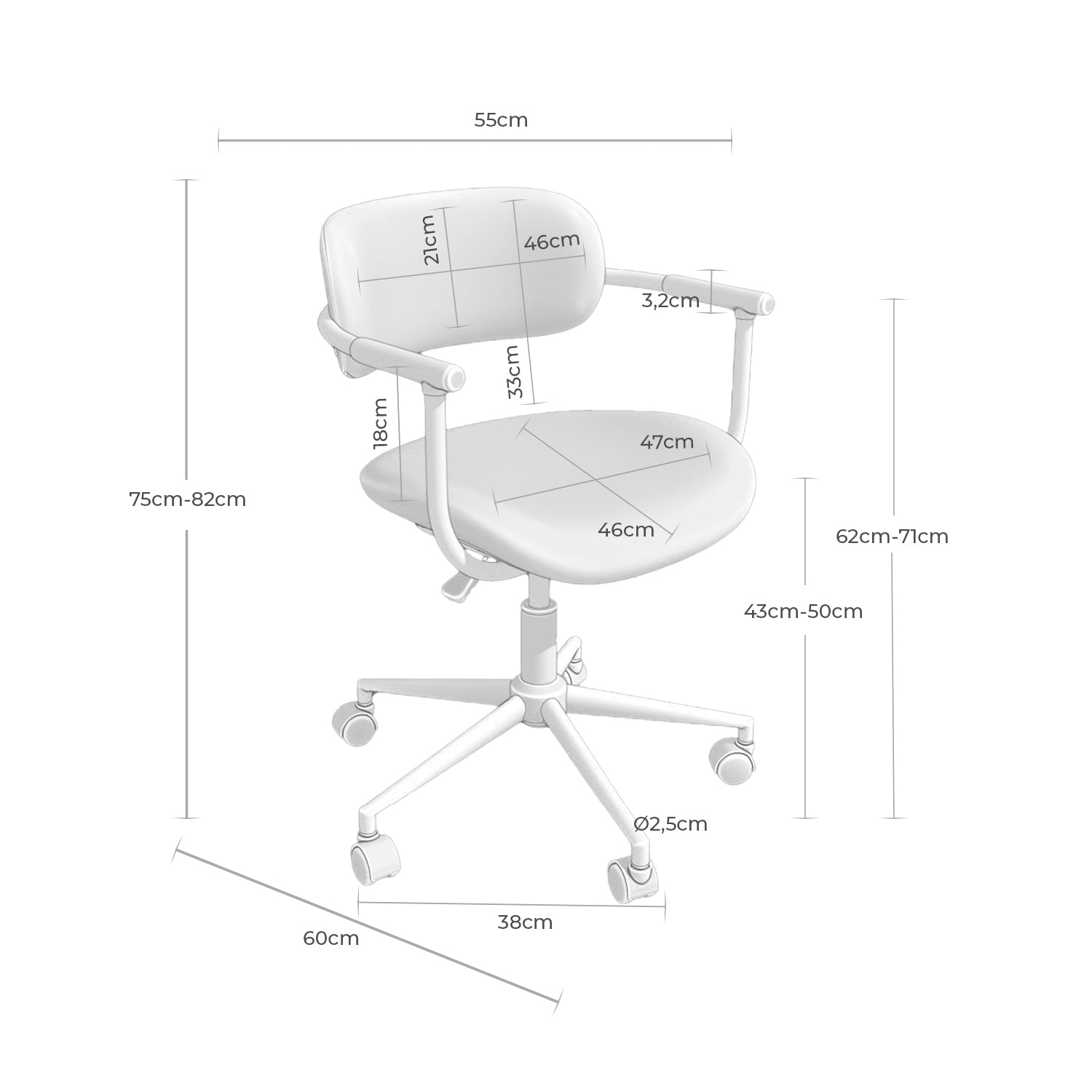 Silla de Oficina Oxford