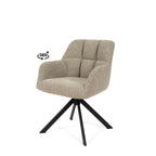 Silla Taimi Taupe Pata Negra