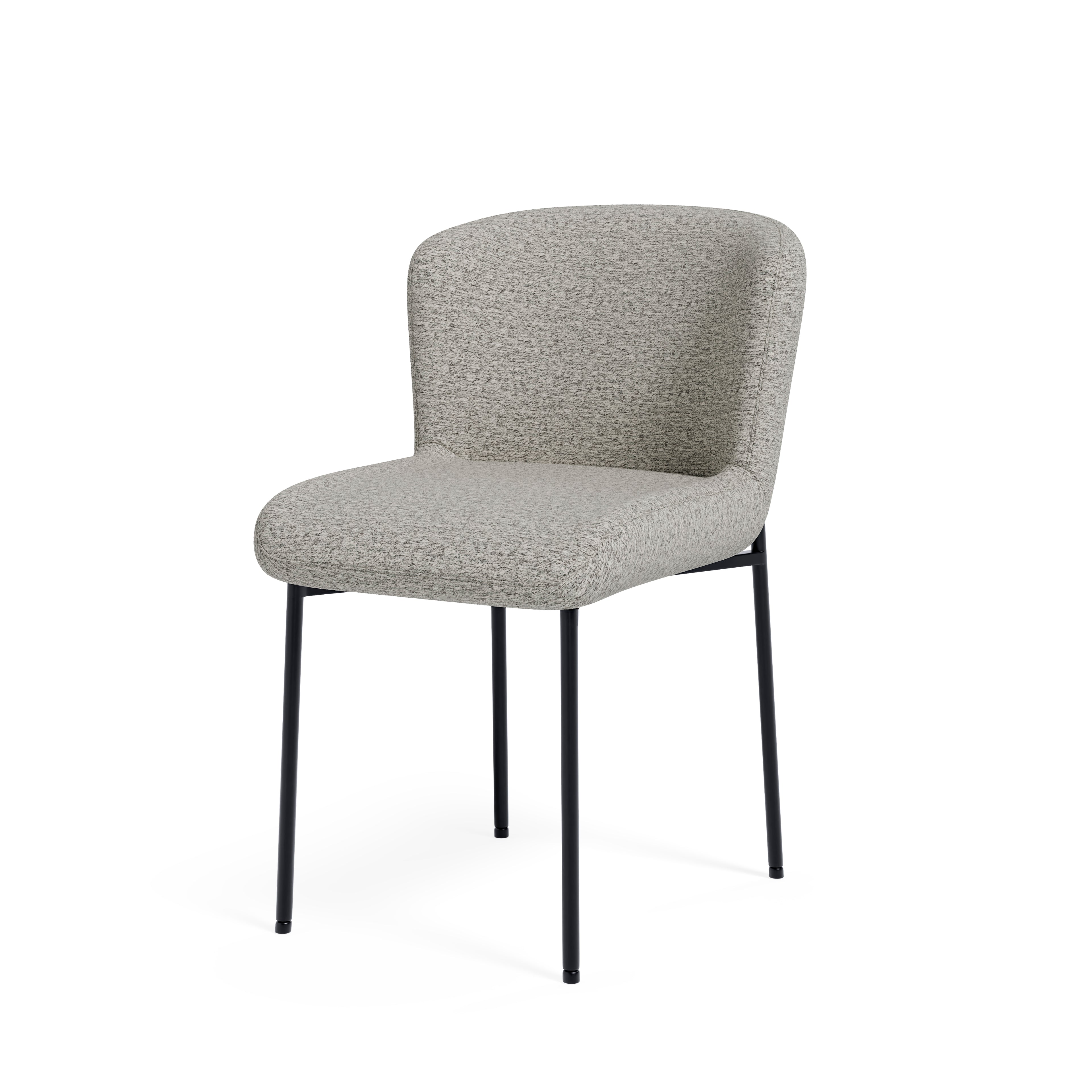 Silla Zoey Gris Pata Negra