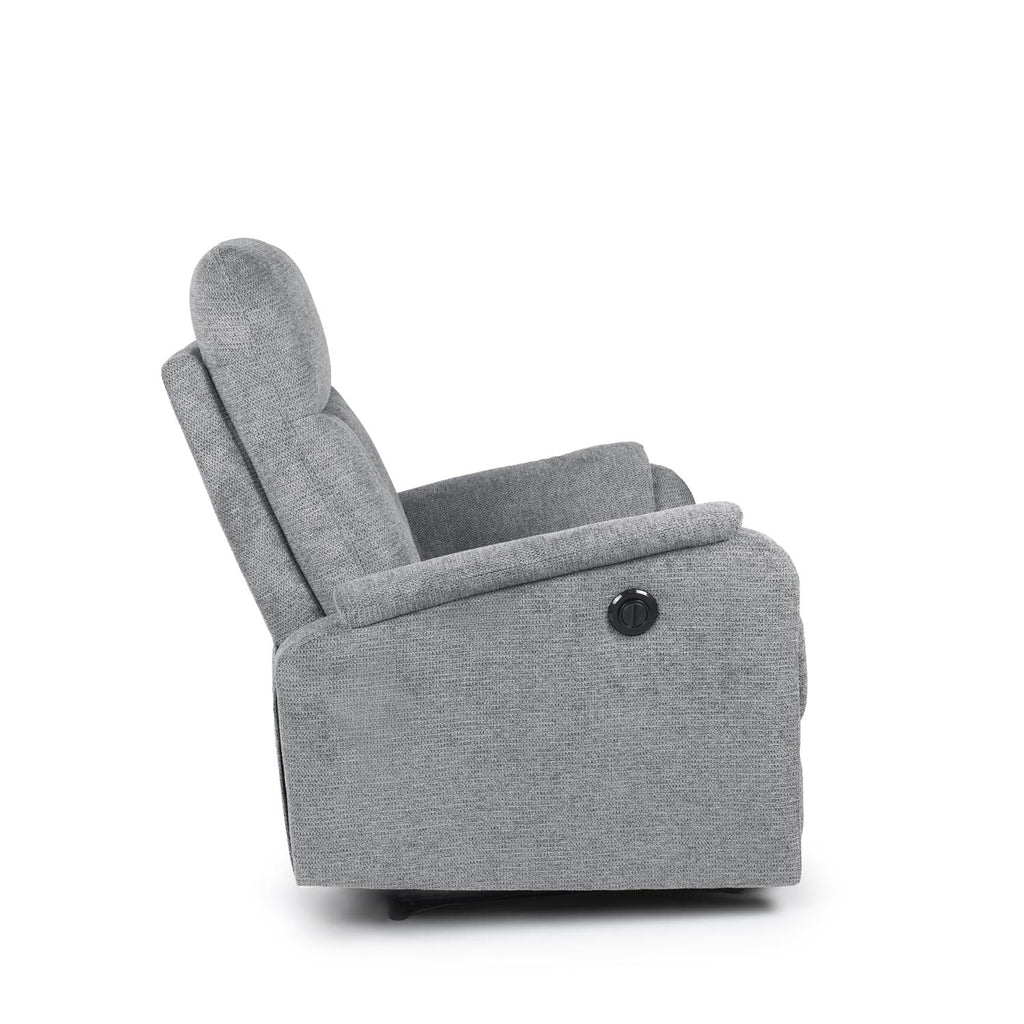 Sillón relax Kasumi gris claro eléctrico