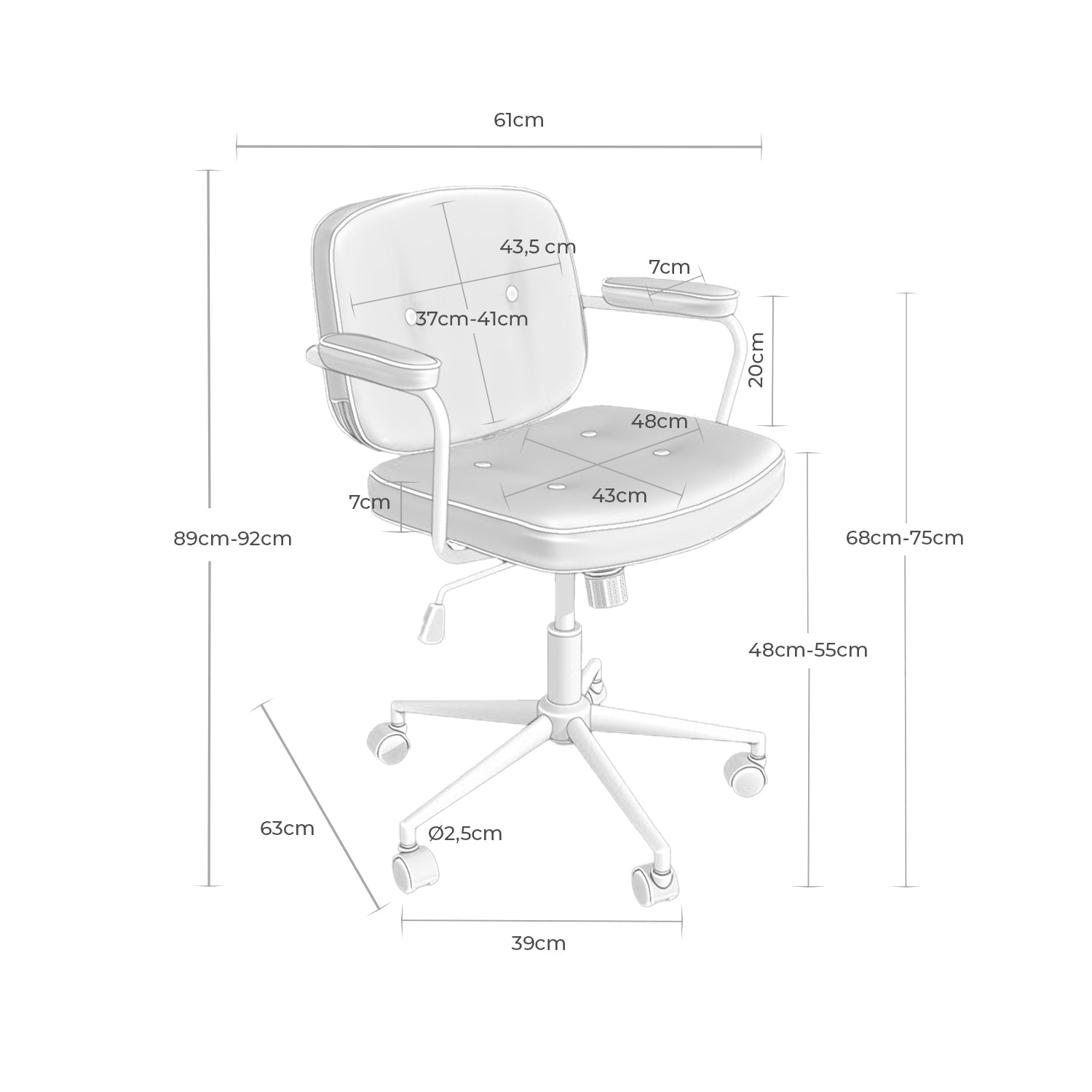 Silla Oficina Columbia