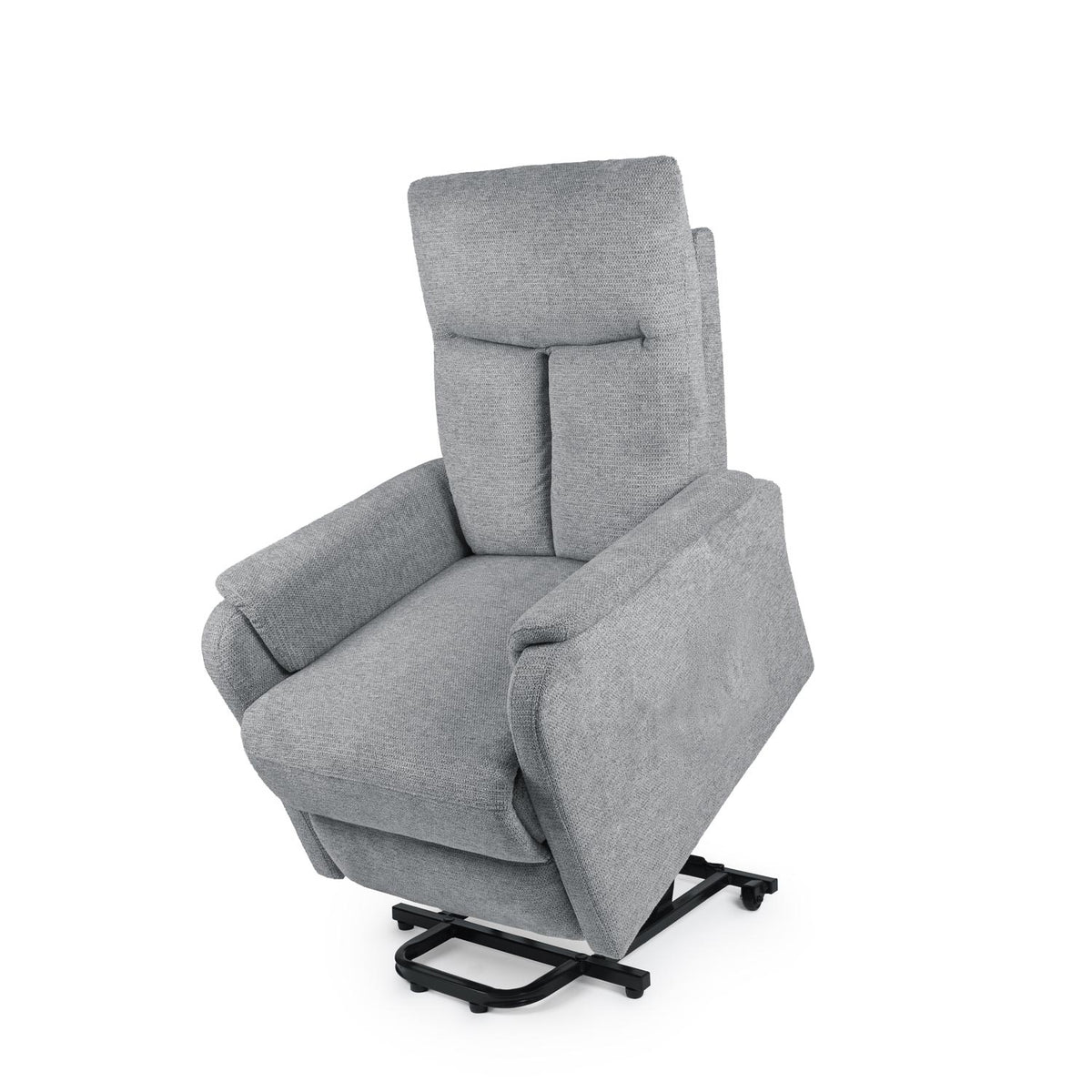 Sillón relax Kasumi gris claro con elevador
