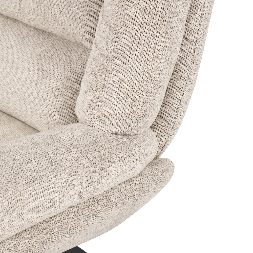 Butaca Indiana con reposapiés Beige